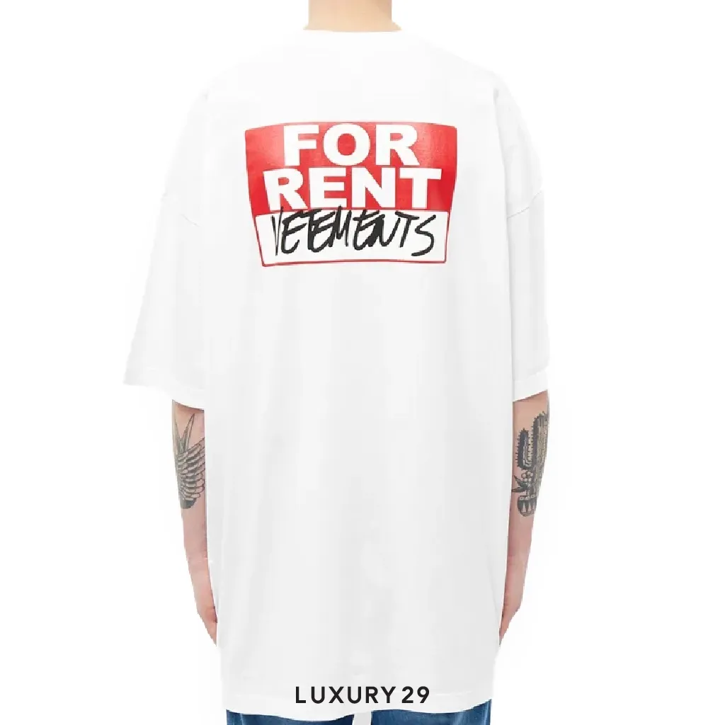 Vetements For Rent Crewneck T-Shirt White(S, White)