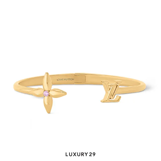 Louis Vuitton LV Louisette Signature Bracelet Gold