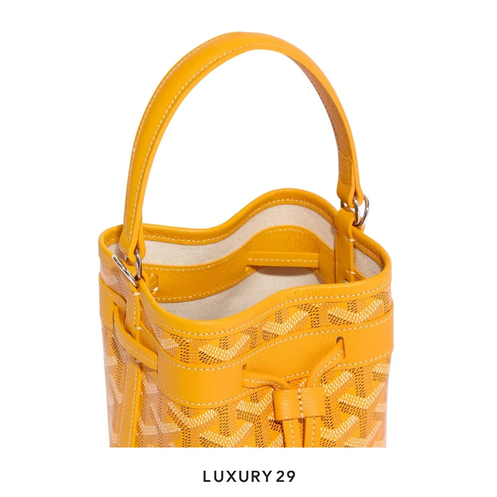 Goyard Petit Flot Mini bucket Bag Yellow(Mini, Yellow)