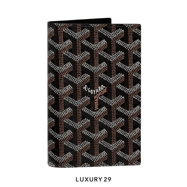 Goyard Grenelle Passport Cover Black