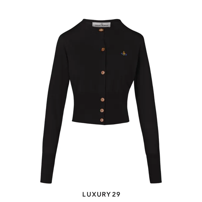 Vivienne westwood Bea Cropped Cardigan Black