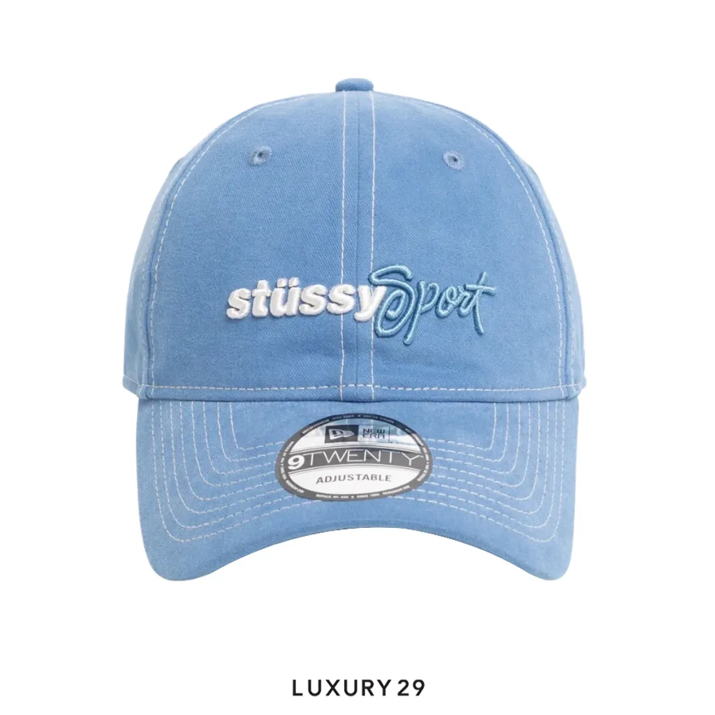 STUSSY 9TWENTY STUSSY SPORT CAP BLUE(Free Size, Blue)