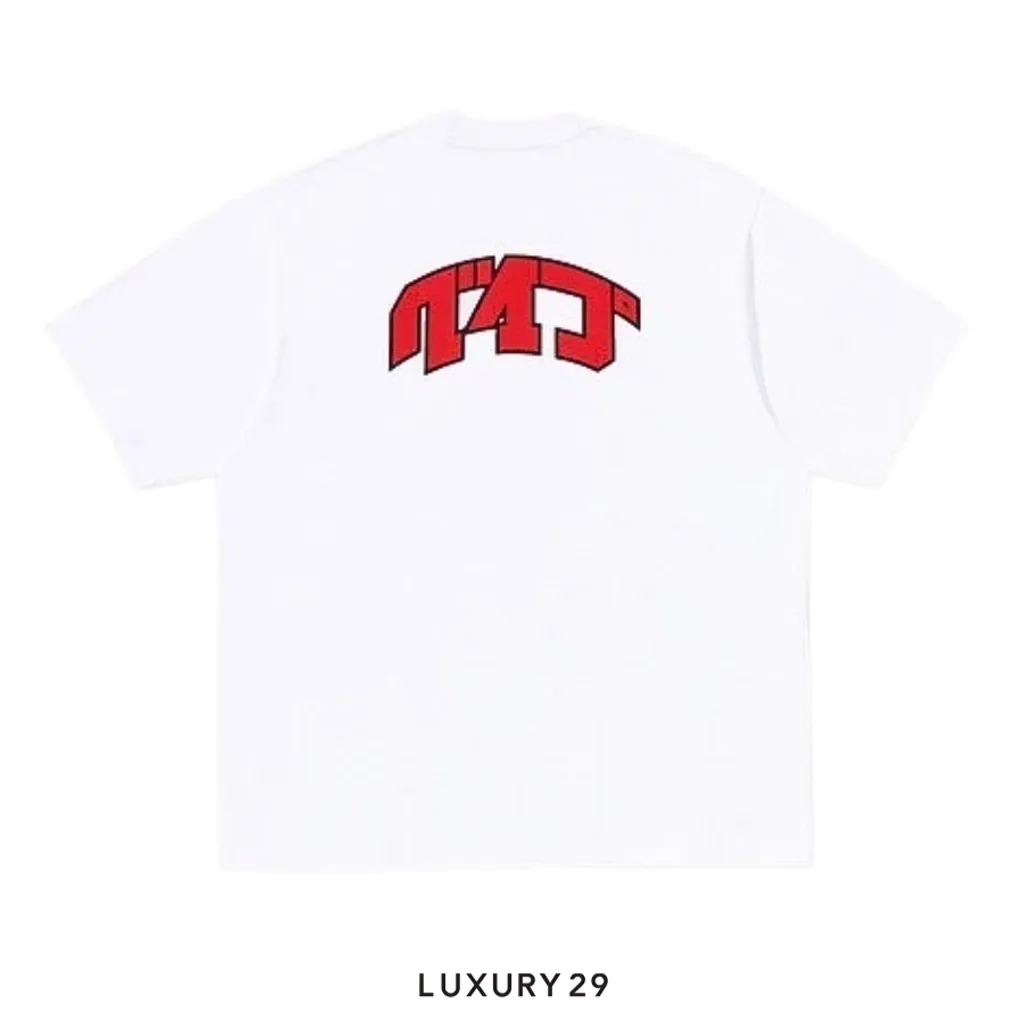 A Bathing Ape A BATHING APE LOGO RELAXED FIT TEE WHITE(XL, White)