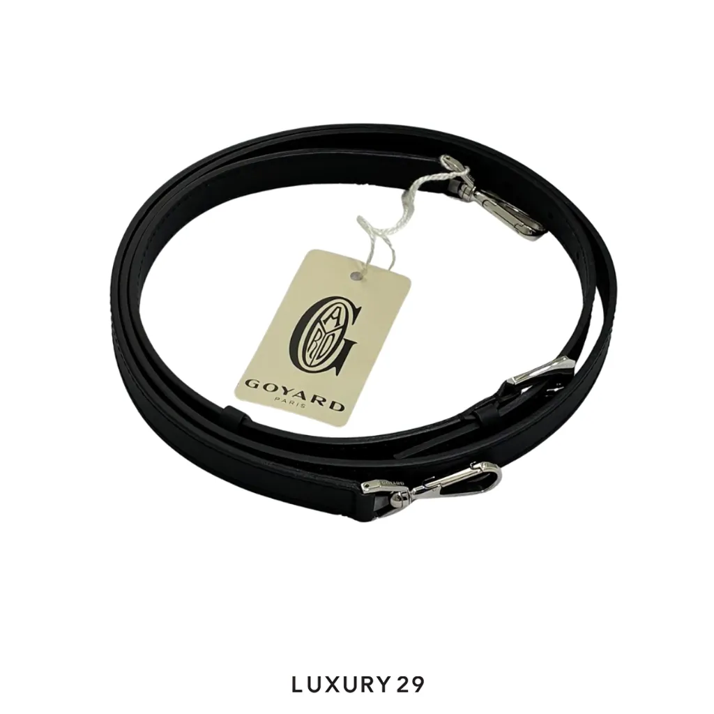 Goyard Cuir PM Strap Bijouterie Palladium Black(Small, Black)