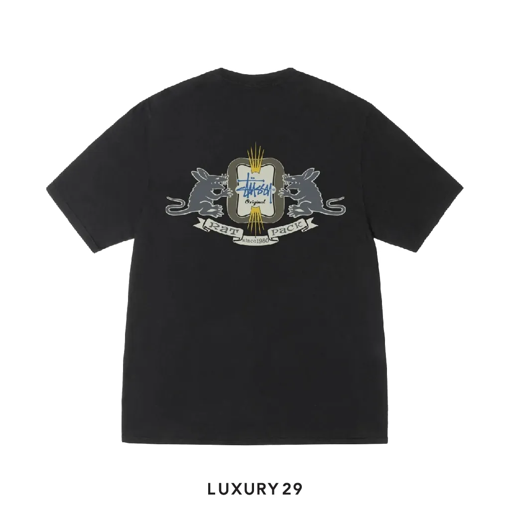 Stussy HOMEBREW TEE PIGMENT DYED Black(S, Black)