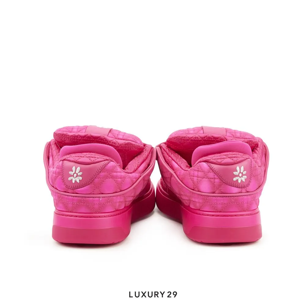 Dior B9S Skater ERL Fuchsia Kumo Cannage Satin(38, Pink)