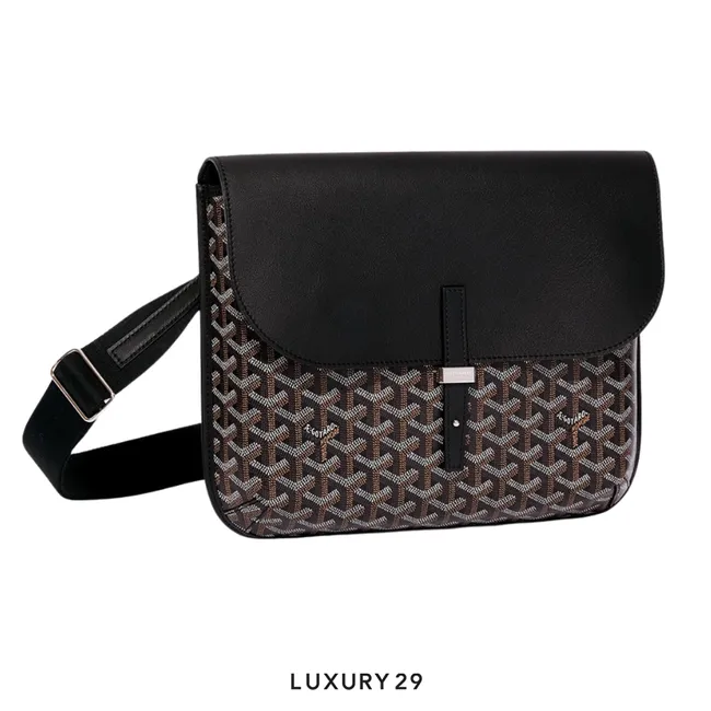 Goyard Coursier Messenger Bag Black