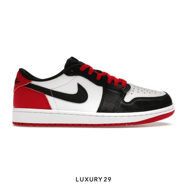 Nike Jordan 1 Retro Low OG Black Toe  (2023)  (GS) (M)