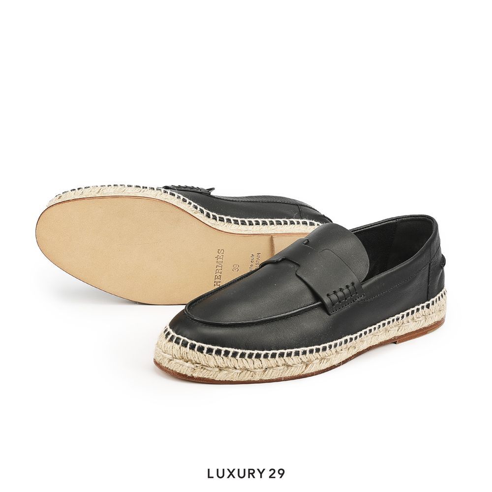 Hermes Trip espadrille Noir(39, Black)