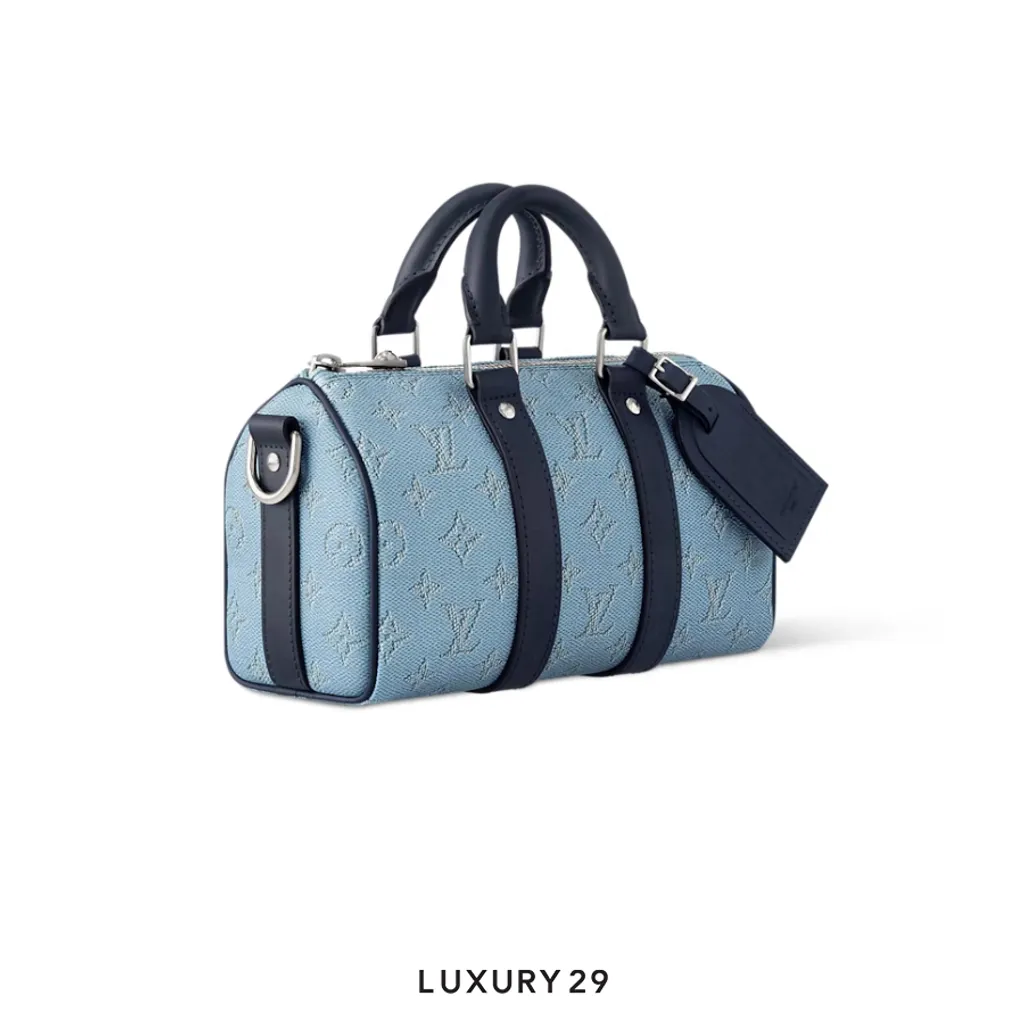 Louis Vuitton LV Keepall Bandouliere 25 Blue(Small, Blue)