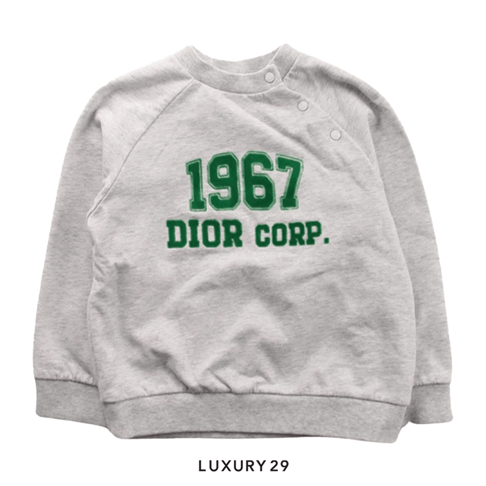 Dior Buttoned Sweatshirt 4T(6A, Grey)