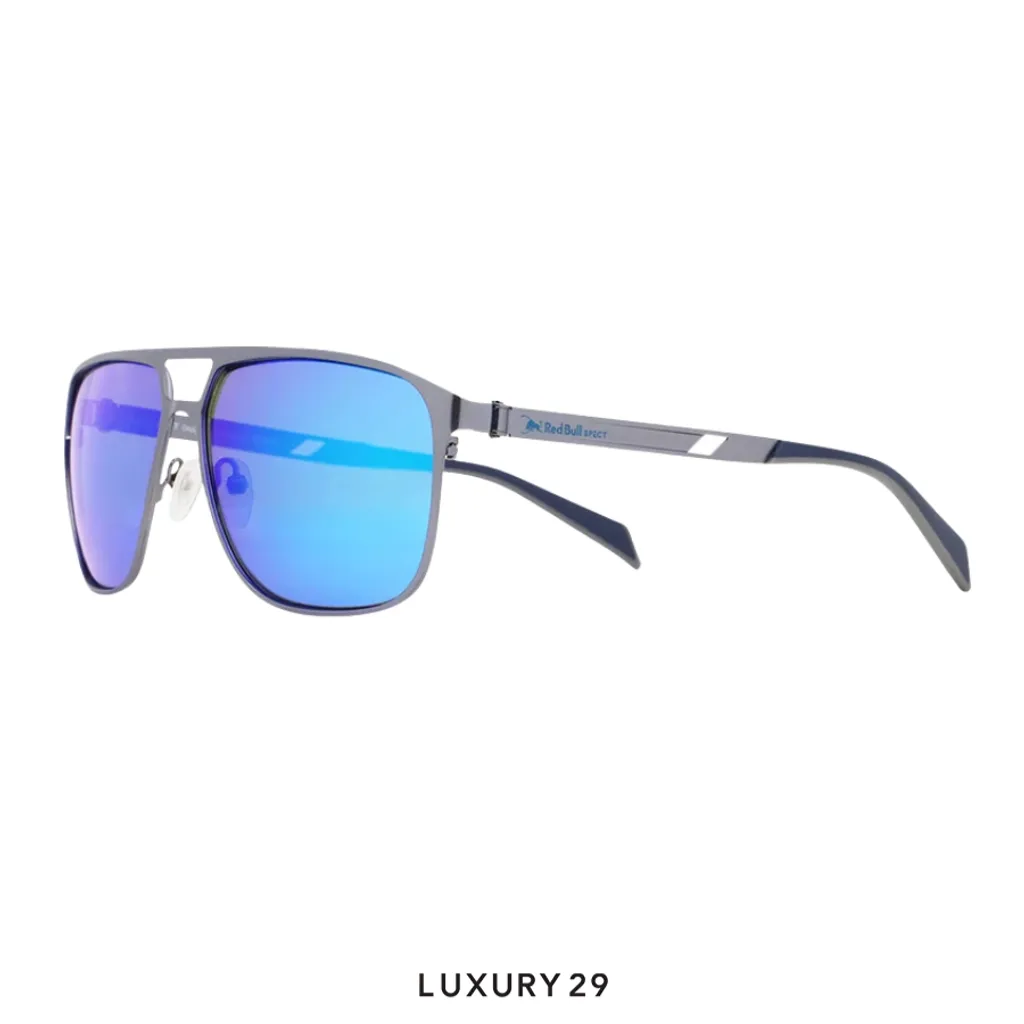 Red Bull Spect Sunglasses REDMS107-01P AERO SPIN Concept  smoke with dark blue mirror(Free Size, Blue)
