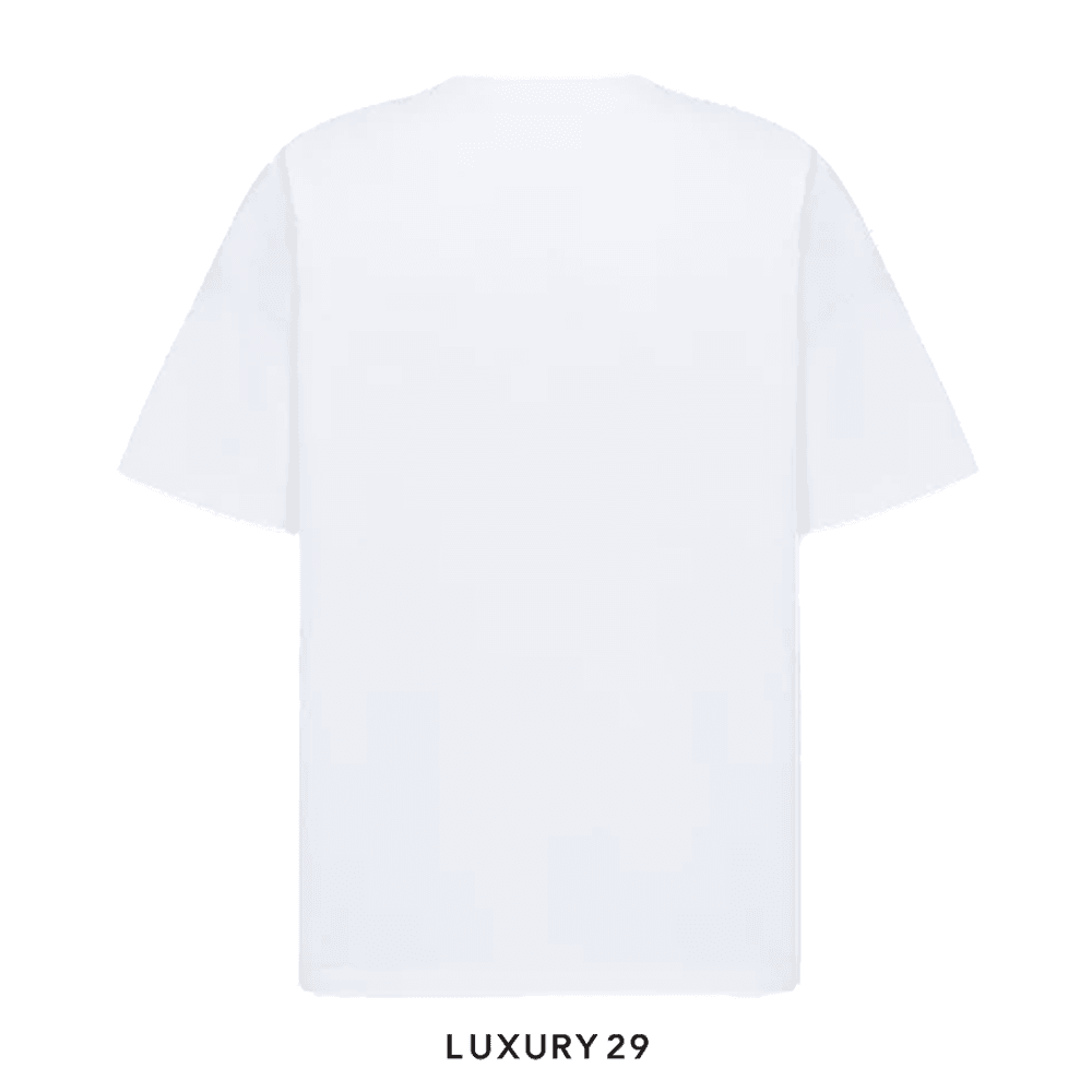 Dior Tag T-shirt, Relaxed Fit White Cotton Jersey(S, White)