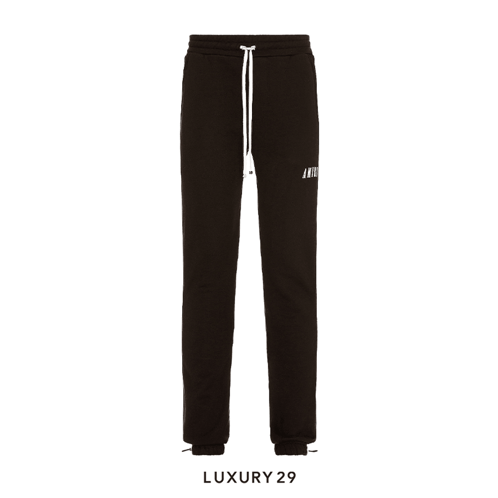 AMIRI Logo-Print Cotton Track Pants(L, Black)