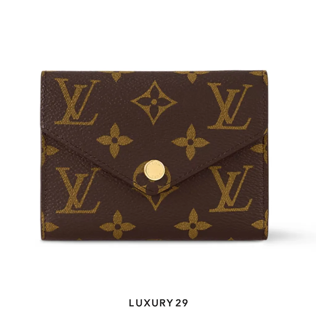 Louis Vuitton LV Victorine Wallet Monogram Canvas Brown(Small, Brown)