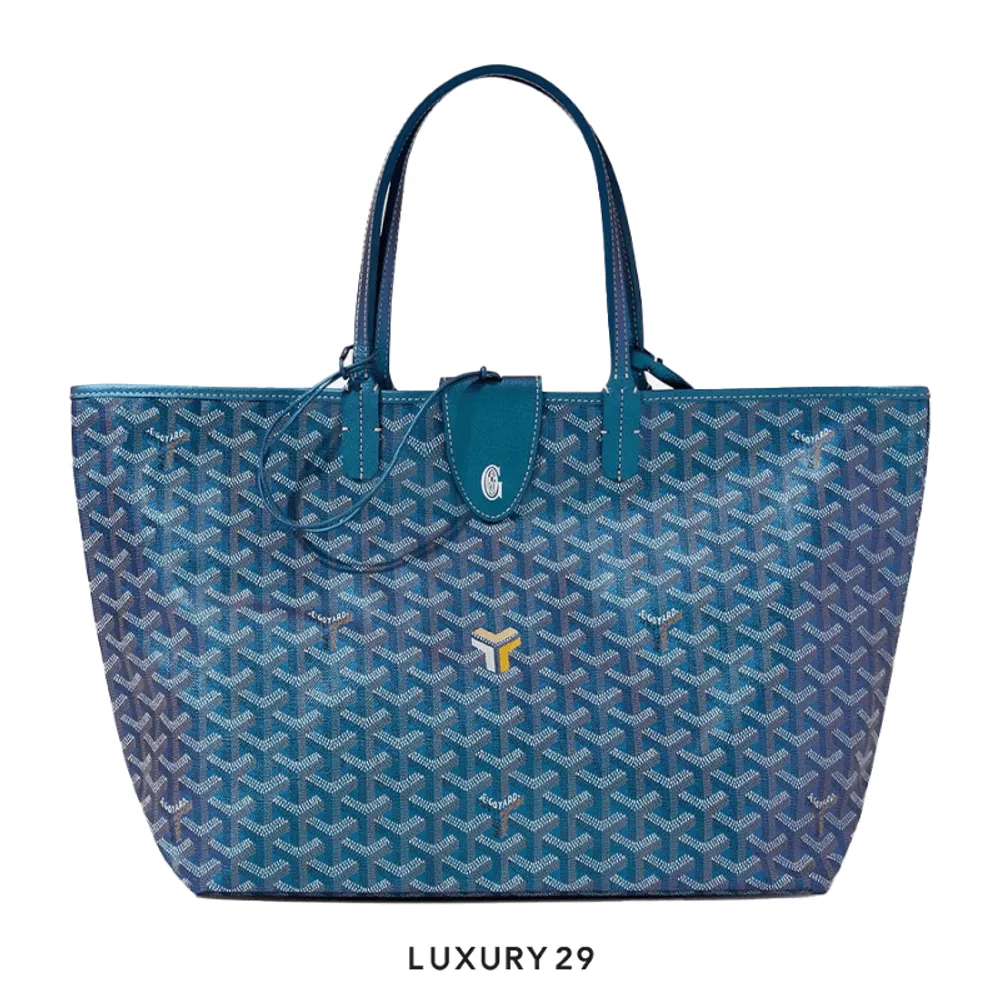 Goyard Saint Louis PM Bag 2024 Pearly Blue(Small, Blue)