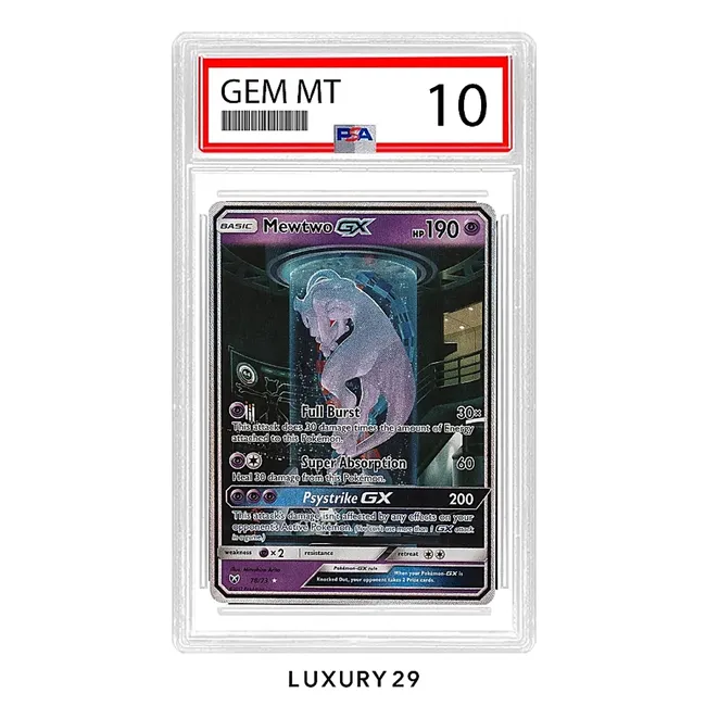 Pokemon 2017 Sun & Moon Mewtwo GX Shining Legends Secret #78  (EN)  (PSA 10)