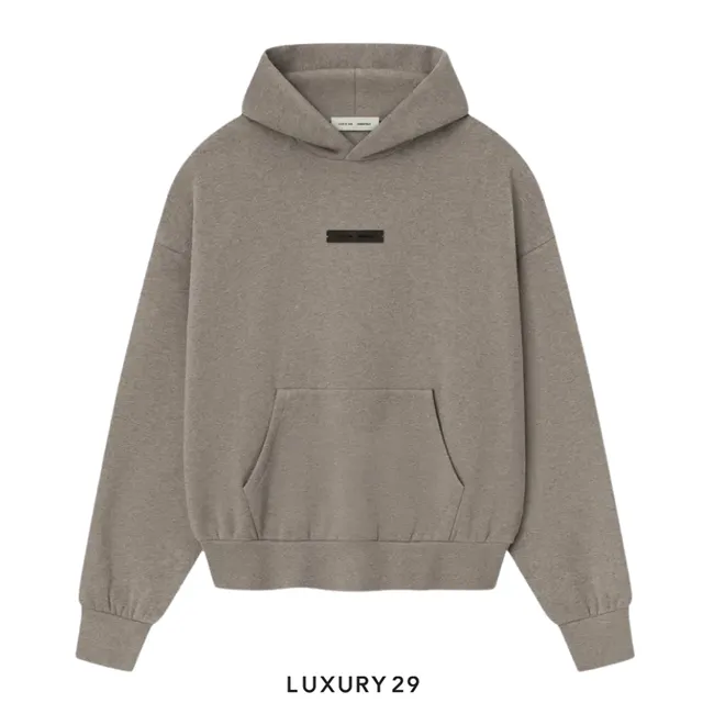 Fear of God Essentials Classic Fit Fleece Hoodie Homestead Heather