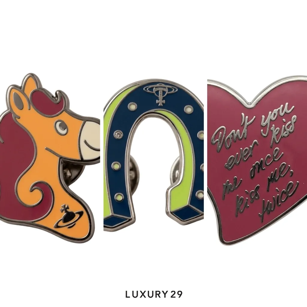 Vivienne Westwood horse pins set(Mini, Multicolour)