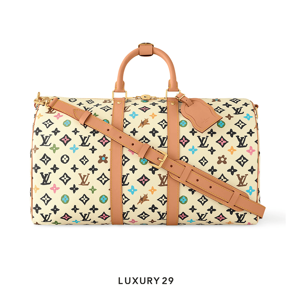 Louis Vuitton LV Keepall Bandouliere 45 Bag Vanilla(Small, Neutrals)