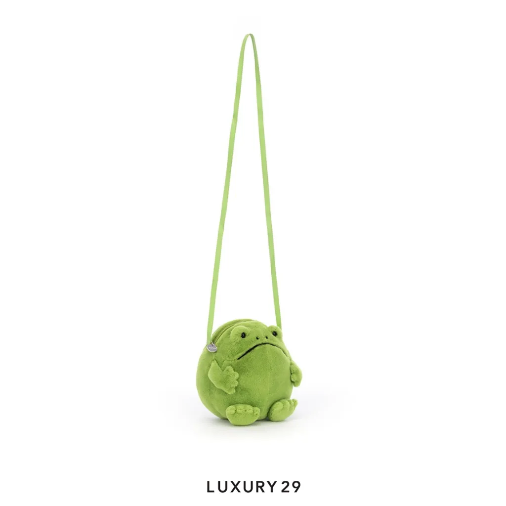 Jellycat Ricky Rain Frog Bag(Free Size, Green)