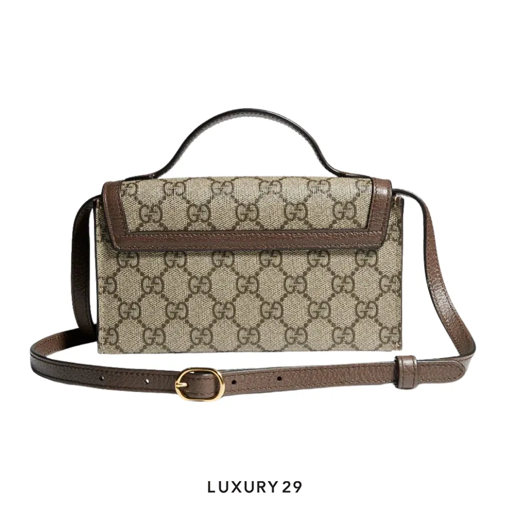 Gucci Ophidia mini top handle bag Brown(Mini, Brown)