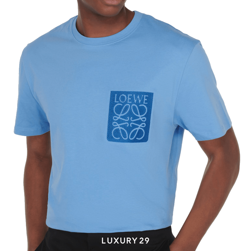 Loewe Relaxed fit T-shirt in cotton Riviera Blue(M, Blue)