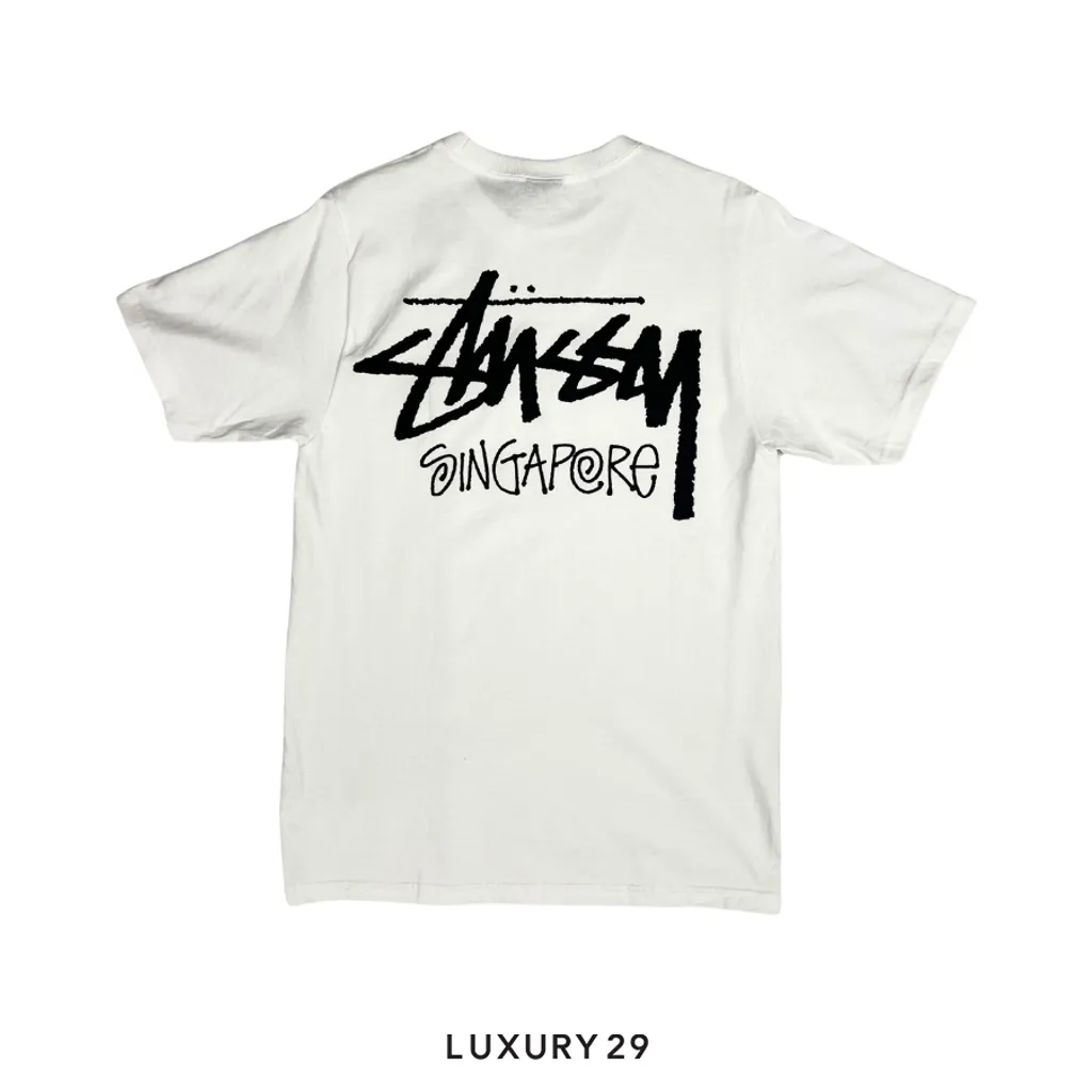 Stussy Exclusive Singapore tee Natural(S, White)