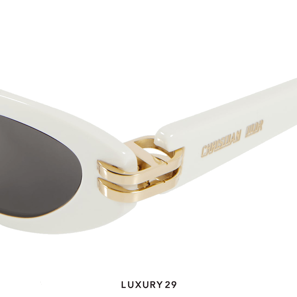 Dior CDior B2U White Butterfly Sunglasses(Free Size, White)