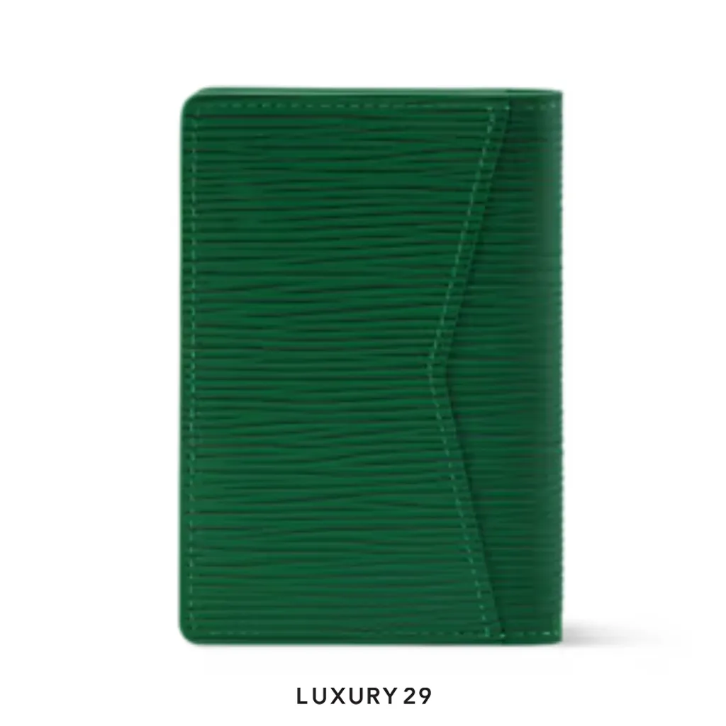 Louis Vuitton LV Pocket Organizer Wallet Green(Small, Green)