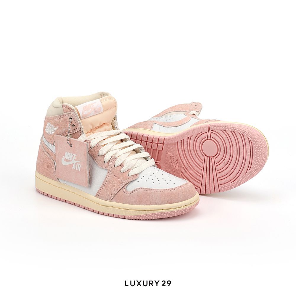 Nike Jordan 1 Retro High OG Washed Pink (Women's)(36.5, Pink)
