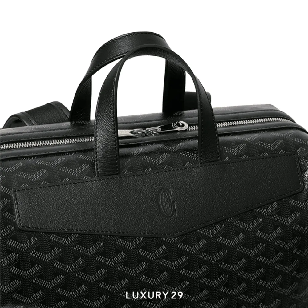 Goyard Cisalpin MM Backpack Jet Black(Small, Black)