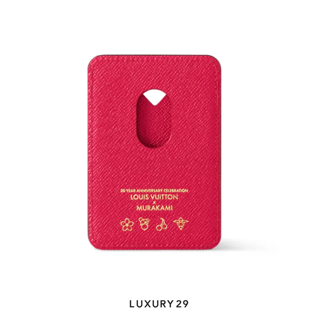 Louis Vuitton LV x TM - Magnet Card Holder Monogram Canvas Red(Small, Red)