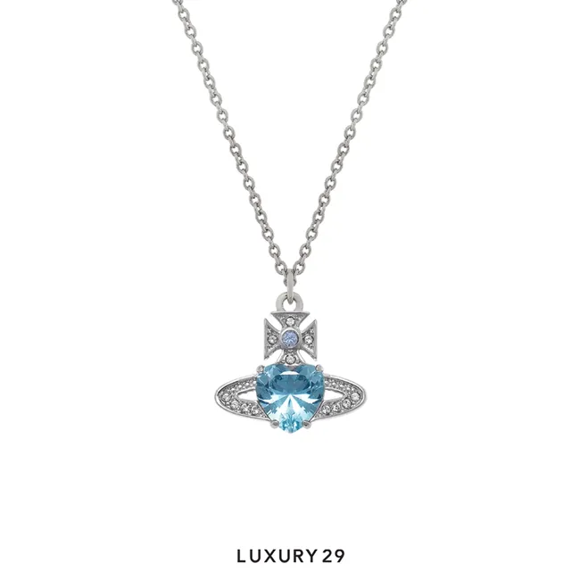 Vivienne westwood Ariella Pendant Necklace Platinum/sapphire