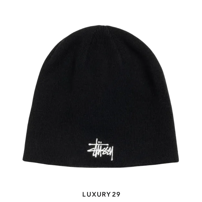STUSSY BASIC STUSSY SKULLCAP BLACK SP26
