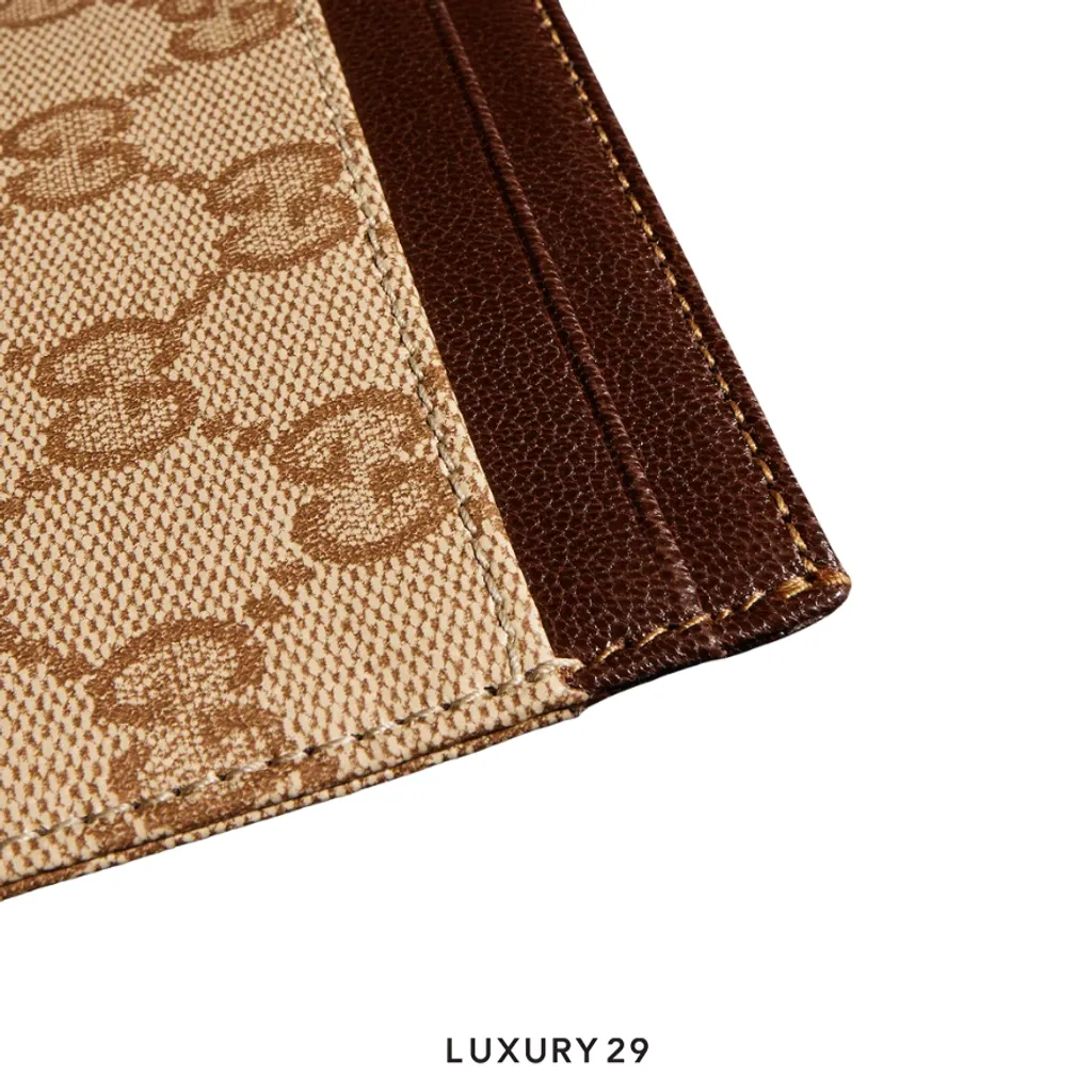 Gucci Essence Classic card case Brown(Mini, Brown)