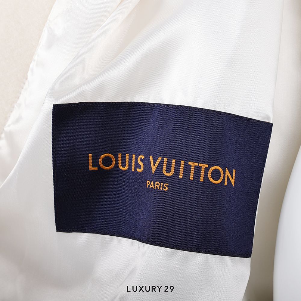 Louis Vuitton LV Monogram Playground Varsity Blouson(XL, Yellow)
