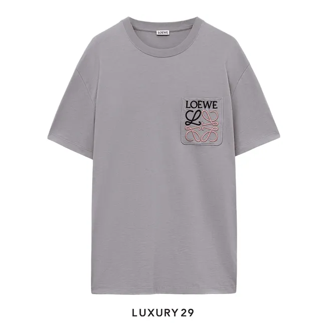 Loewe Relaxed fit T-shirt in cotton Medium Grey