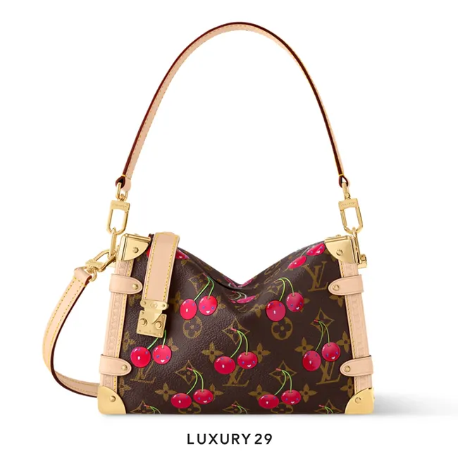 Louis Vuitton LV x TM - Side Trunk MM Bag Monogram cherry canvas Brown