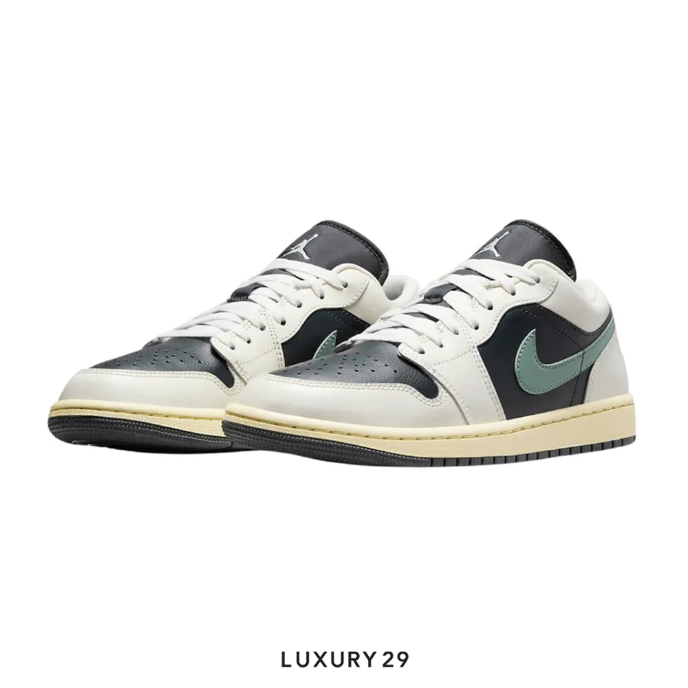 Nike Jordan 1 Low Jade Smoke (Women's)(W)(37.5, Black)