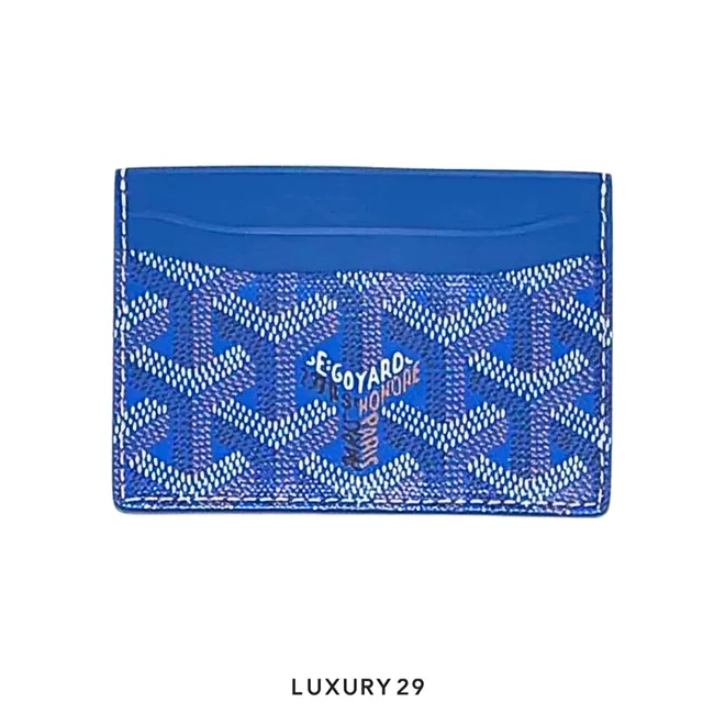 Goyard Saint-Sulpice Card Wallet Sky Blue