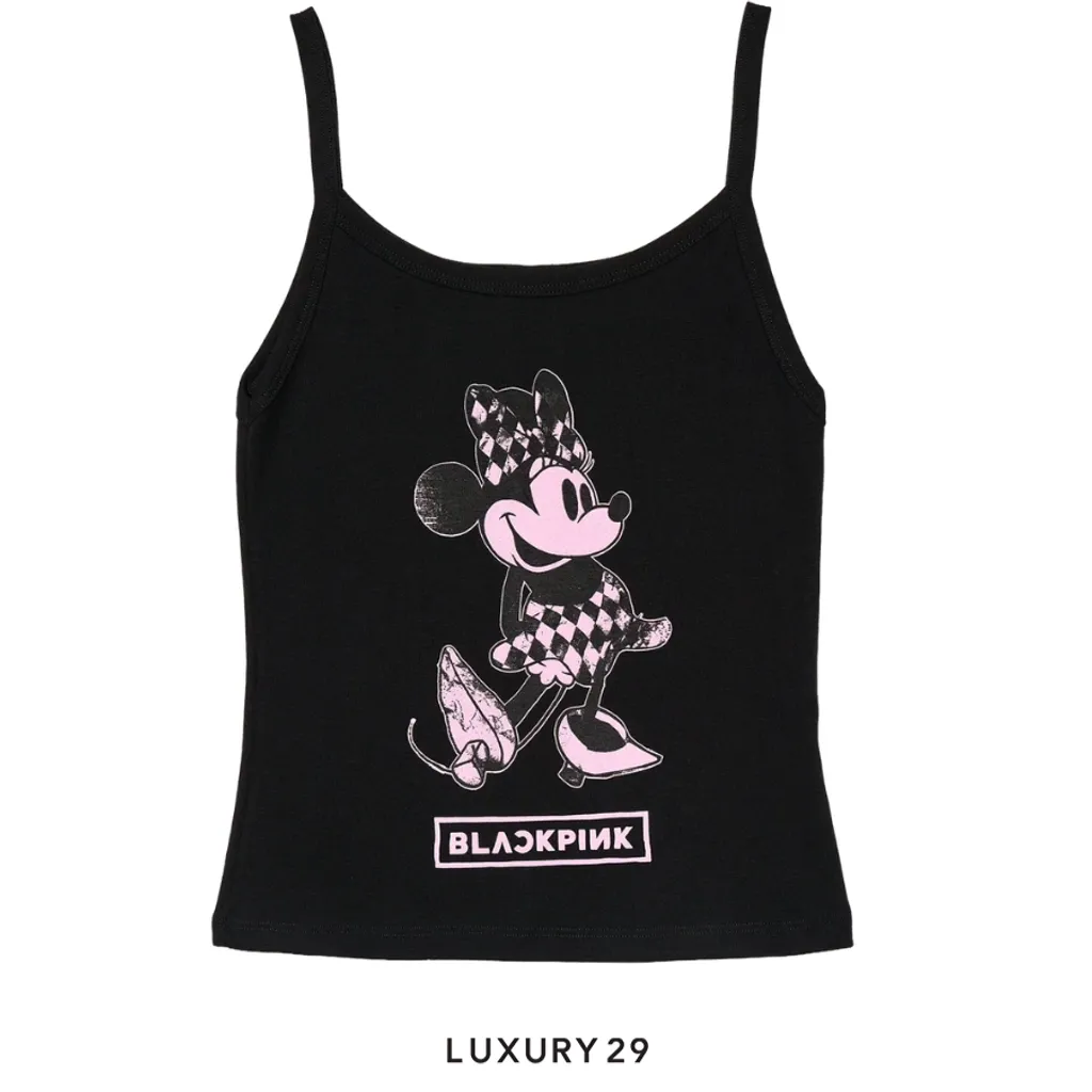 Complex Disney x BLACKPINK Minnie Tank Top - Black(S, Black)