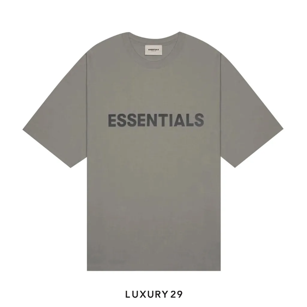 Essentials Fear Of God T-Shirt Cement(L, Grey)