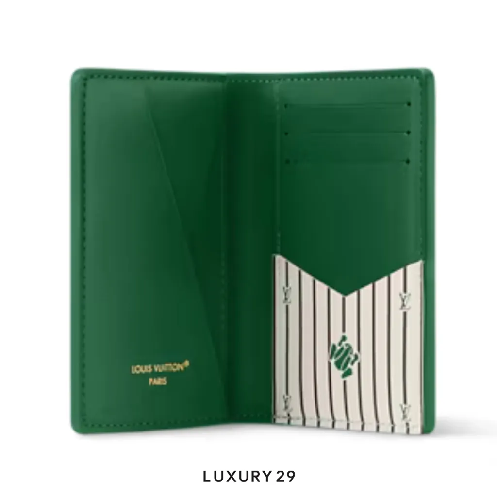 Louis Vuitton LV Pocket Organizer Wallet Green(Small, Green)