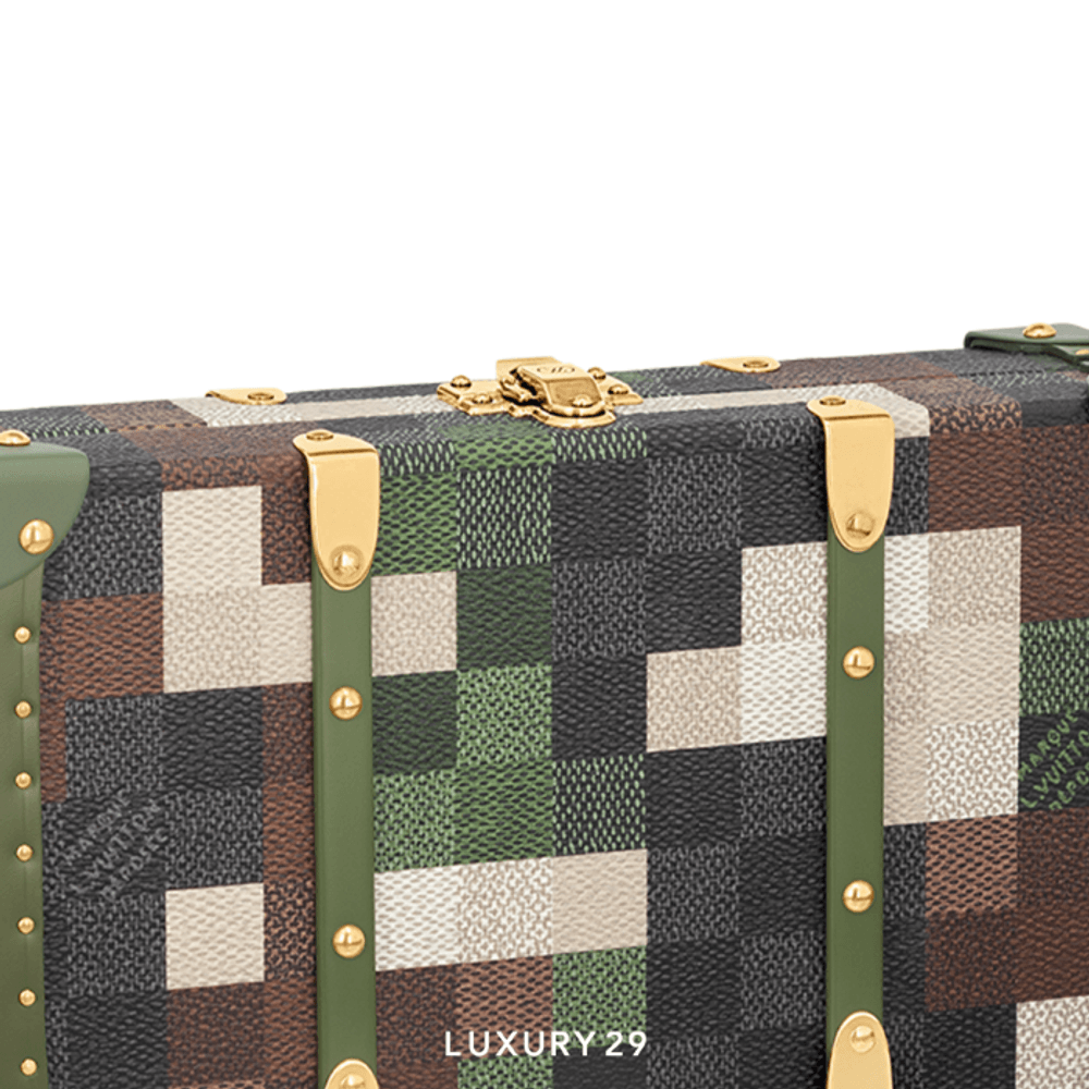 Louis Vuitton LV Wallet Trunk Damoflage(Small, Green)