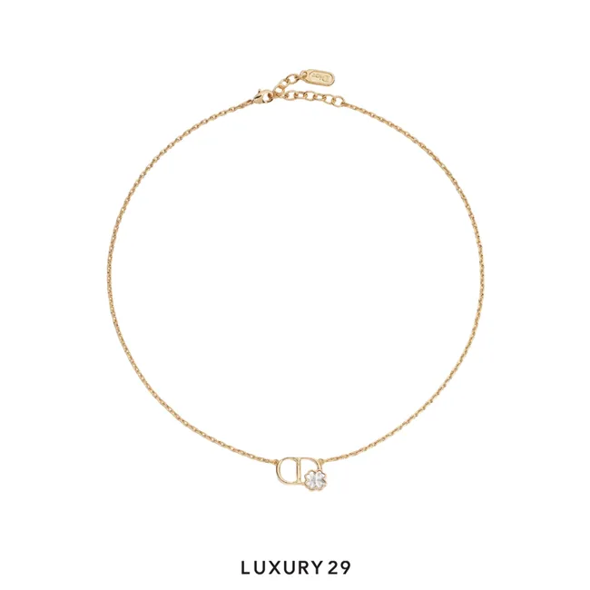 Dior CD Garden necklace Gold-plated metal and pearls