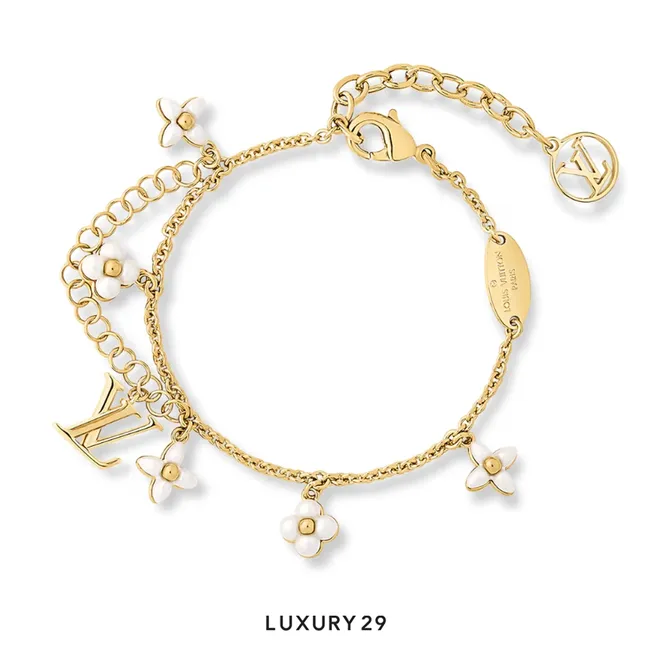Louis Vuitton LV Floragram Bracelet Gold