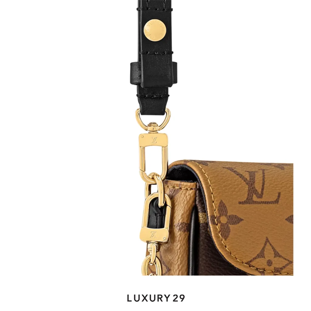 Louis Vuitton LV Ivy Chain Wallet Monogram Reverse Canvas Brown(Small, Brown)