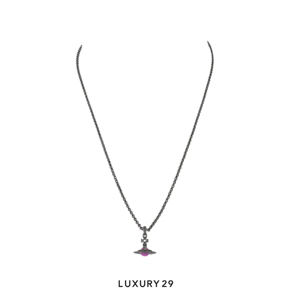 VIVIENNE WESTWOOD Man. New Petite Orb Pendant Ruthenium