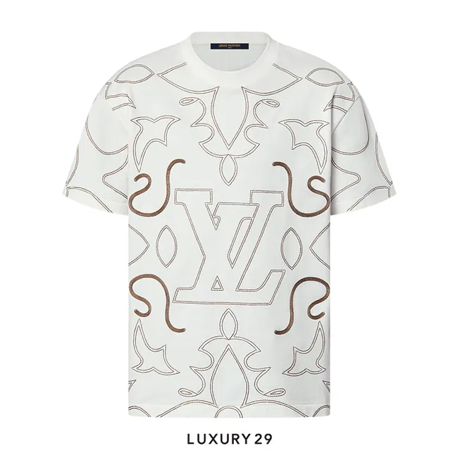 Louis Vuitton LV Embroidered Cotton T-Shirt